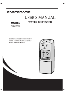 Manual Campomatic CHW2070 Water Dispenser