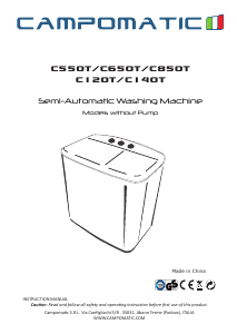 كتيب غسالة ملابس C120T Campomatic