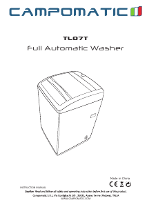 كتيب غسالة ملابس TL07T Campomatic