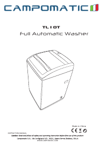 Handleiding Campomatic TL10T Wasmachine
