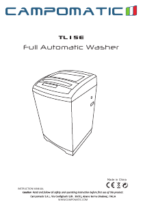 Handleiding Campomatic TL15E Wasmachine