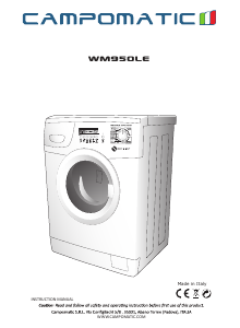 Manual Campomatic WM950LE Washing Machine