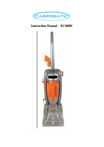 Manual Campomatic RS600 Vacuum Cleaner