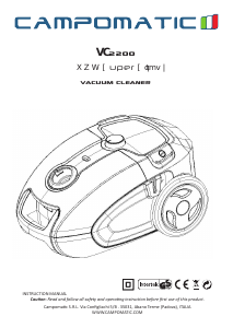 Manual Campomatic VC2200 Vacuum Cleaner