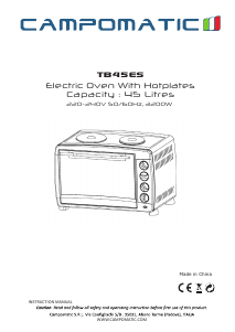 Handleiding Campomatic TB45ES Oven