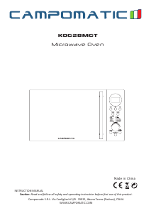 Manual Campomatic KOG28MGT Microwave