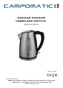 Manual Campomatic KS22AR Kettle