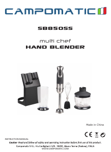 Manual Campomatic SB850SS Hand Blender