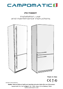 Manuale Campomatic FC700IT Frigorifero-congelatore