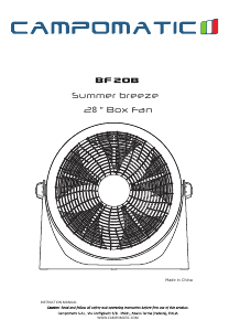 Handleiding Campomatic BF20B Ventilator