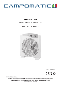 Manual Campomatic BF1200 Fan