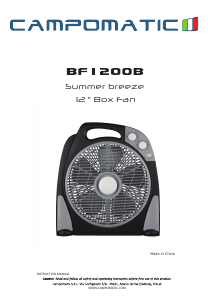 Manual Campomatic BF1200B Fan