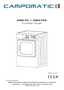 Handleiding Campomatic D807ES Wasdroger