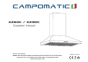 Manual Campomatic K260C Cooker Hood