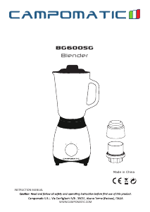 Manual Campomatic BG600SG Blender