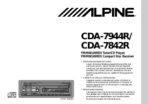 Bruksanvisning Alpine CDA-7842R Bilradio