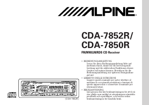 Bedienungsanleitung Alpine CDA-7850R Autoradio