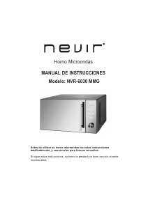 Manual Nevir NVR-6030 MMG Microwave