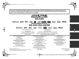 Руководство Alpine iDA-X301 Автомагнитола