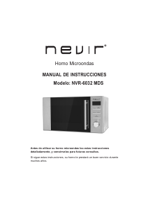 Manual de uso Nevir NVR-6032 M Microondas