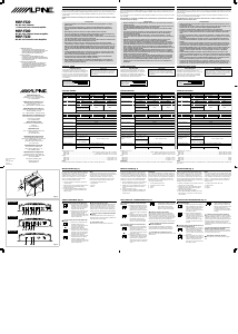 Manual de uso Alpine MRP-T130 Amplificador para coche