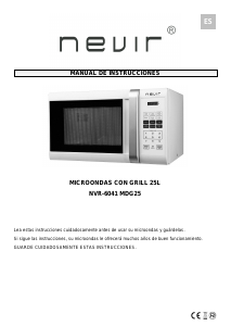 Manual de uso Nevir NVR-6041 MDG25 Microondas