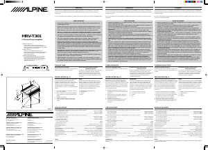 Handleiding Alpine MRV-T301 Autoversterker