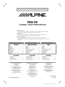 Handleiding Alpine PDX-V9 Autoversterker