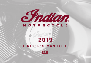 Handleiding Indian Chieftain Dark Horse (2019) Motor