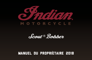 Bedienungsanleitung Indian Scout Bobber (2018) Motorrad