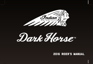 Handleiding Indian Dark Horse (2016) Motor