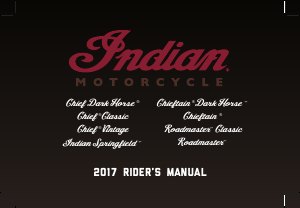 Manual Indian Roadmaster (2017) Motorcycle