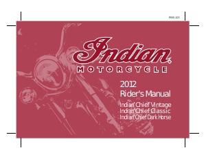 Manual Indian Chief Vintage (2012) Motorcycle