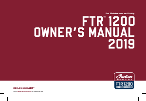 Manual Indian FTR 1200 (2019) Motorcycle