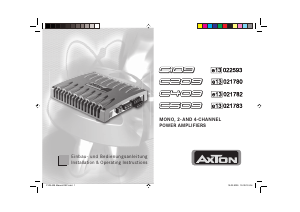 Bedienungsanleitung AXTON C509 Autoverstärker