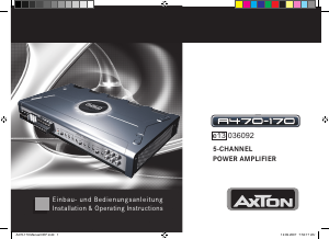 Manual AXTON A470 Car Amplifier