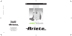 Manual Ariete 2732 Eco Power Vacuum Cleaner