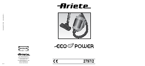 Manual de uso Ariete 2797 Greenforce Aspirador