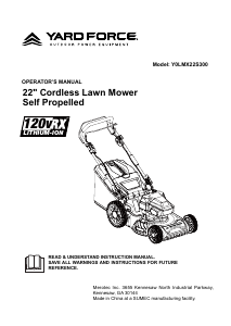Manual Yard Force Y0LMX22S300 Lawn Mower