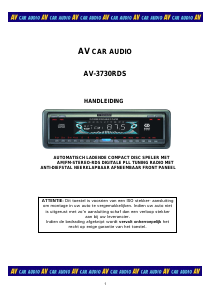 Handleiding Autovision AV-3730RDS Autoradio