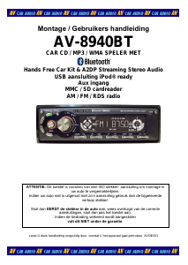 Handleiding Autovision AV-8940BT Autoradio