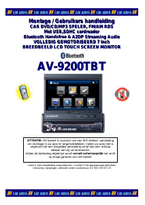 Handleiding Autovision AV-9200TBT Autoradio