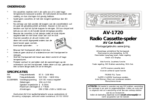 Handleiding Autovision AV-1720 Autoradio