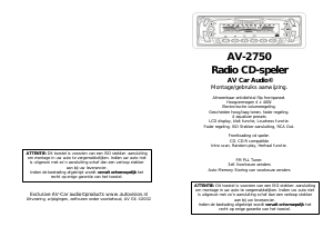 Handleiding Autovision AV-2750 Autoradio