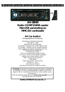 Handleiding Autovision AV-8840 Autoradio
