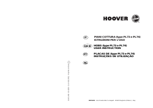 Handleiding Hoover HGM7541VGH Kookplaat