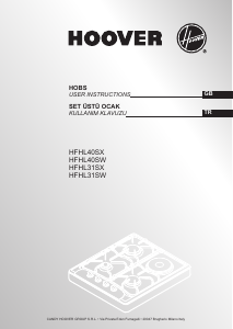 Kullanım kılavuzu Hoover HFHL31SW Ocak