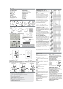 Manual Sunding SD-576C Cycling Computer