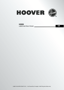 Manual Hoover HVC604C Hob