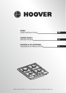 Handleiding Hoover HGL64SCF XWA Kookplaat